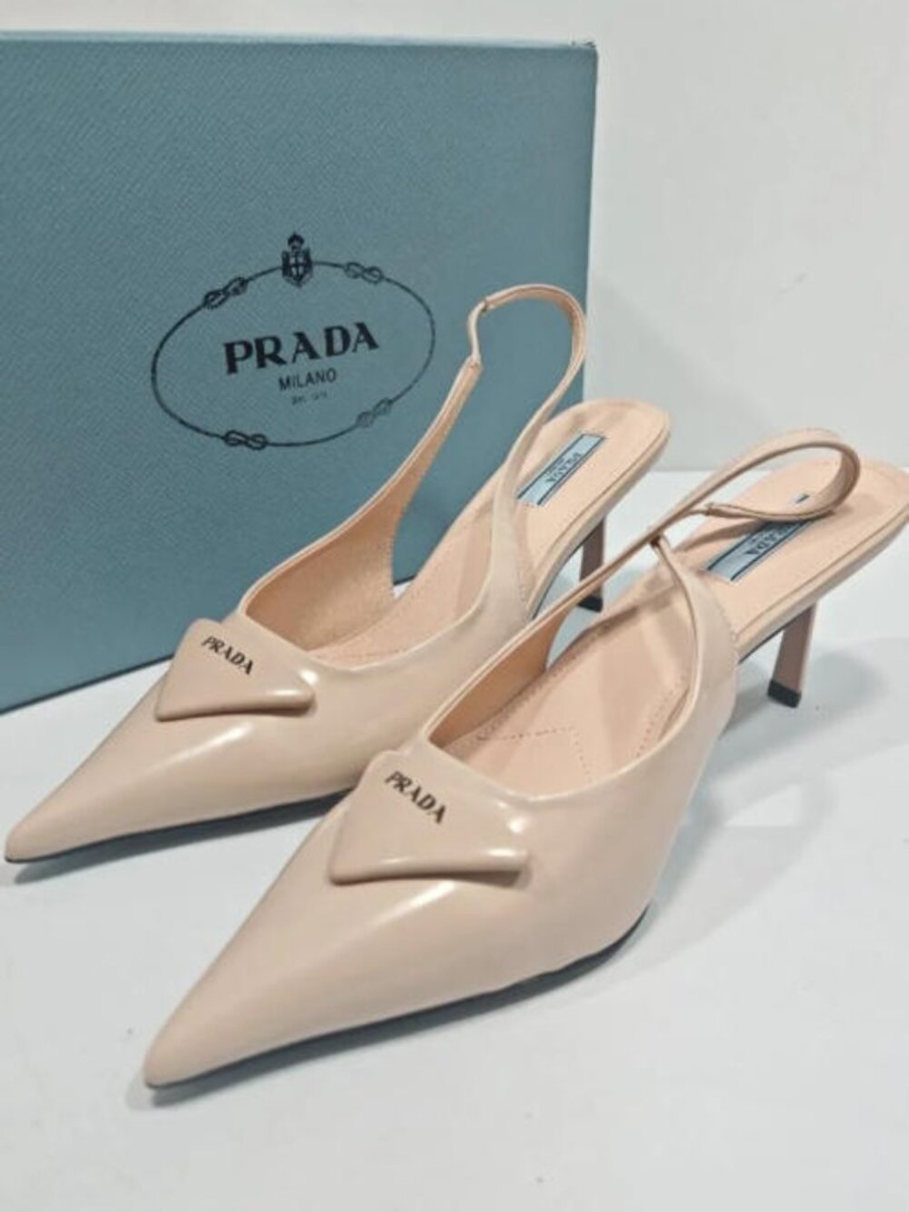 Authentic Prada Women's High-Heeled Shoes - With Original Box